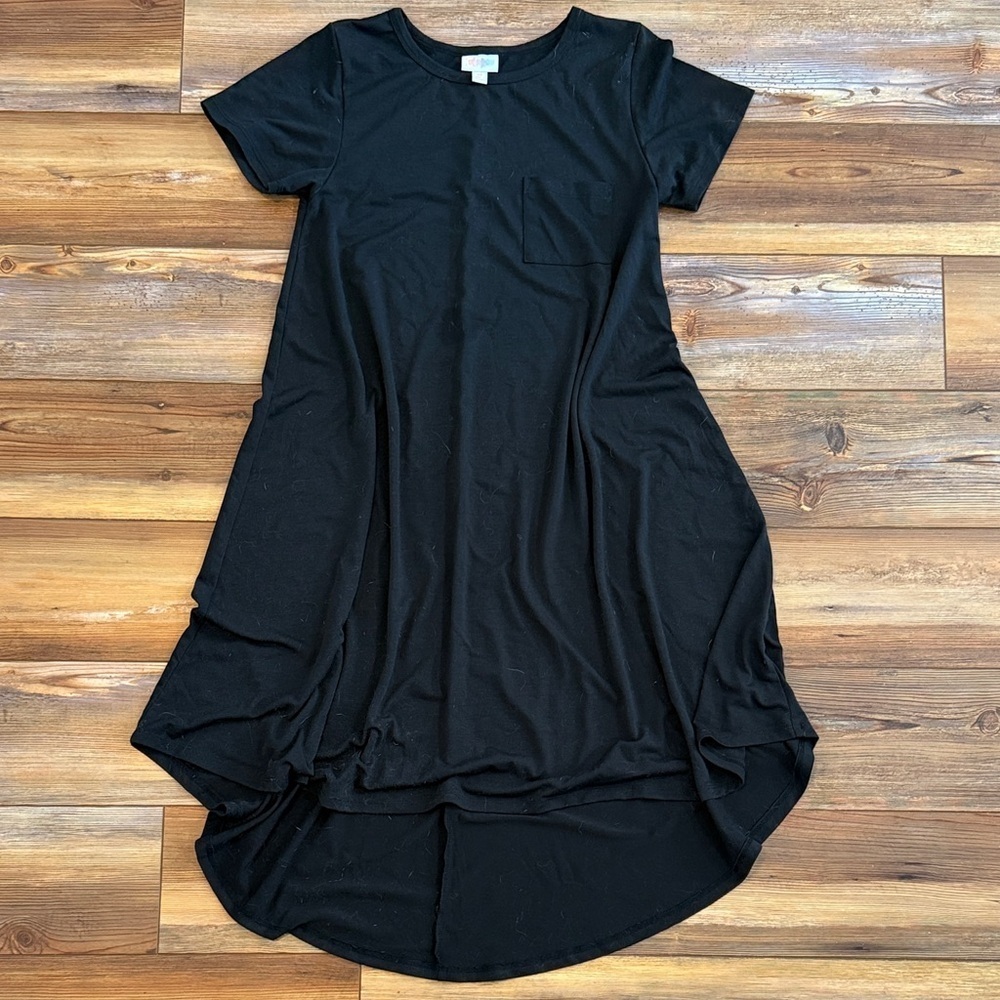 LuLaRoe Black Carly High-Low Dress